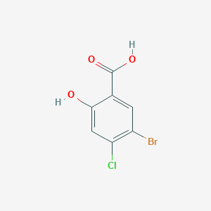 molecular formula C7H4BrClO3 B141161 5-Bromo-4-chloro-2-hydroxybenzoic acid CAS No. 142167-38-2