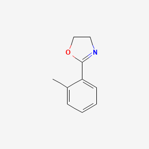 molecular formula C10H11NO B14116105 Oxazole, 4,5-dihydro-2-(2-methylphenyl)- 