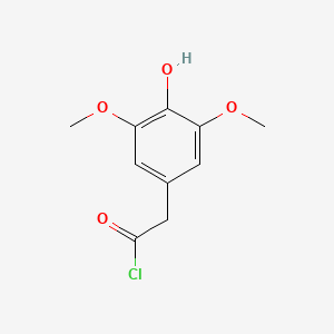 molecular formula C10H11ClO4 B1411611 3,5-Dimethoxy-4-hydroxyphenylacetyl chloride CAS No. 2204914-76-9