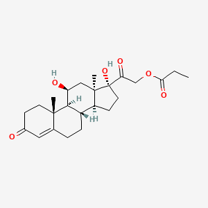 molecular formula C24H34O6 B14116119 Cortisol 21-propionate 