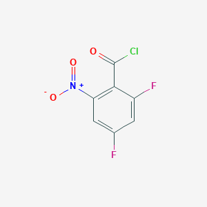 molecular formula C7H2ClF2NO3 B1411616 2,4-Difluoro-6-nitrobenzoyl chloride CAS No. 1803730-41-7