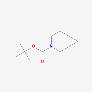 molecular formula C11H19NO2 B1411623 叔丁基 3-氮杂双环[4.1.0]庚烷-3-羧酸酯 CAS No. 1822599-92-7