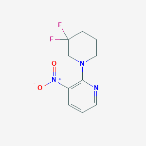 molecular formula C10H11F2N3O2 B1411666 2-(3,3-Difluoropiperidin-1-yl)-3-nitropyridine CAS No. 1779124-55-8