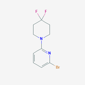molecular formula C10H11BrF2N2 B1411671 2-溴-6-(4,4-二氟哌啶-1-基)吡啶 CAS No. 1779133-48-0