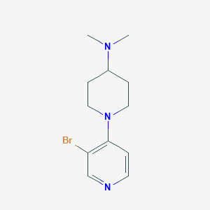 molecular formula C12H18BrN3 B1411673 1-(3-Bromopyridin-4-yl)-N,N-dimethylpiperidin-4-amine CAS No. 1713160-10-1