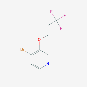 molecular formula C8H7BrF3NO B1411686 4-Bromo-3-(3,3,3-trifluoropropoxy)pyridine CAS No. 1779121-09-3