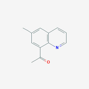 molecular formula C12H11NO B14117048 1-(6-methylquinolin-8-yl)ethanone 