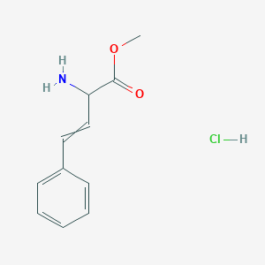 molecular formula C11H14ClNO2 B14117261 Methyl 2-amino-4-phenylbut-3-enoate;hydrochloride 
