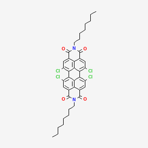 molecular formula C40H38Cl4N2O4 B14117265 GC-R1imide CAS No. 95689-65-9