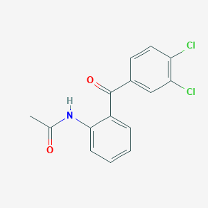 molecular formula C15H11Cl2NO2 B14117654 N-(2-(3,4-Dichlorobenzoyl)phenyl)acetamide 