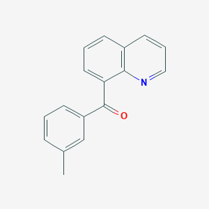 molecular formula C17H13NO B14117723 8-(3-Methylbenzoyl)quinoline 