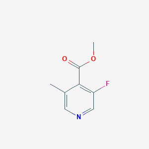 molecular formula C8H8FNO2 B1411773 Methyl 3-fluoro-5-methylpyridine-4-carboxylate CAS No. 1803821-90-0