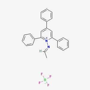 molecular formula C25H21BF4N2 B14117772 1-[(Z)-Ethylideneamino]-2,4,6-triphenylpyridin-1-ium tetrafluoroboranuide 