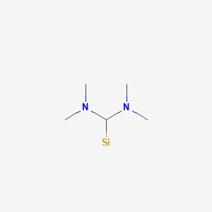 molecular formula C5H13N2Si B14117803 Bis(dime-thylamino)methylsilane 