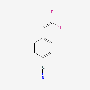 molecular formula C9H5F2N B14117845 4-(2,2-Difluorovinyl)benzonitrile 
