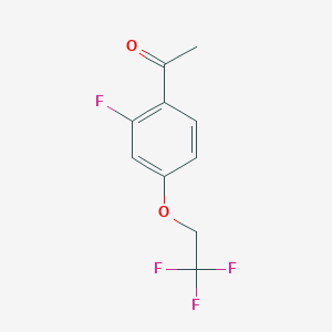 B1411785 1-[2-Fluoro-4-(2,2,2-trifluoroethoxy)-phenyl]-ethanone CAS No. 1691090-74-0