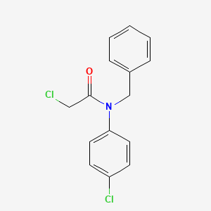 molecular formula C15H13Cl2NO B14117894 N-benzyl-2-chloro-N-(4-chlorophenyl)acetamide CAS No. 92435-84-2