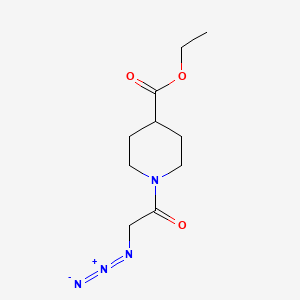 molecular formula C10H16N4O3 B1411791 Ethyl 1-(azidoacetyl)piperidine-4-carboxylate CAS No. 1554618-31-3