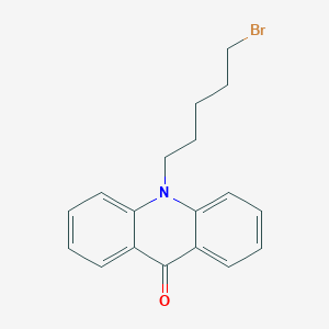 molecular formula C18H18BrNO B14117931 10-(5-Bromopentyl)acridin-9(10H)-one 