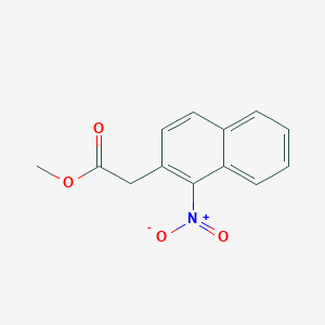 molecular formula C13H11NO4 B14117955 Methyl (1-nitro-2-naphthyl)acetate 