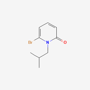 molecular formula C9H12BrNO B1411796 6-Bromo-1-(2-methylpropyl)-1,2-dihydropyridin-2-one CAS No. 1784342-35-3