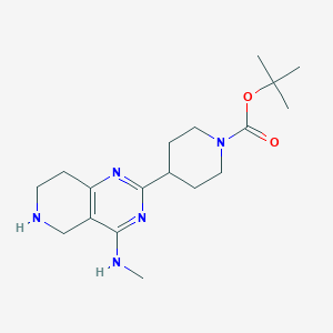 molecular formula C18H29N5O2 B1411802 tert-Butyl 4-[4-(methylamino)-5,6,7,8-tetrahydropyrido[4,3-d]pyrimidin-2-yl]piperidine-1-carboxylate CAS No. 2058957-73-4
