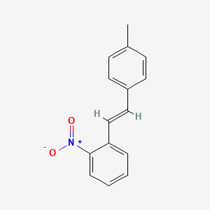 molecular formula C15H13NO2 B14118022 (E)-1-(4-Methylstyryl)-2-nitrobenzene 