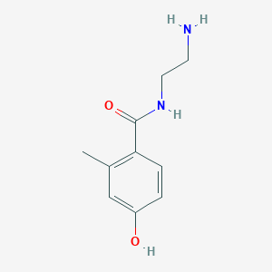 molecular formula C10H14N2O2 B1411805 N-(2-aminoethyl)-4-hydroxy-2-methylbenzamide CAS No. 1697749-95-3