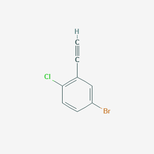 molecular formula C8H4BrCl B1411807 4-Bromo-1-chloro-2-ethynylbenzene CAS No. 1696309-52-0