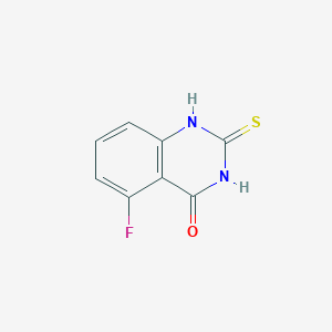 molecular formula C8H5FN2OS B1411811 5-Fluoro-2-mercaptoquinazolin-4(3H)-one CAS No. 1098336-84-5