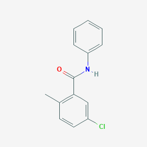 molecular formula C14H12ClNO B14118119 5-chloro-2-methyl-N-phenylbenzamide 