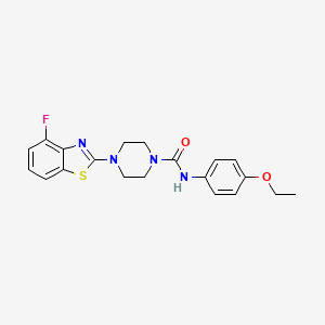 molecular formula C20H21FN4O2S B14118178 N-(4-ethoxyphenyl)-4-(4-fluorobenzo[d]thiazol-2-yl)piperazine-1-carboxamide 