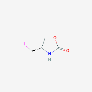 molecular formula C4H6INO2 B14118250 (S)-4-(iodomethyl)oxazolidin-2-one 