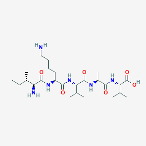 molecular formula C25H48N6O6 B141183 Isoleucyl-lysyl-valyl-alanyl-valine CAS No. 131167-89-0