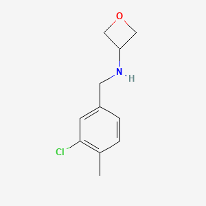 molecular formula C11H14ClNO B1411830 N-[(3-chloro-4-methylphenyl)methyl]oxetan-3-amine CAS No. 1692286-79-5