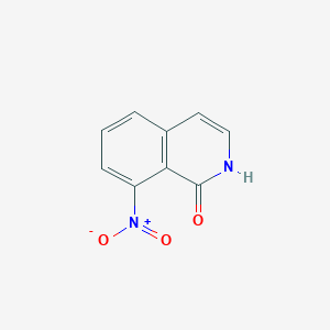 molecular formula C9H6N2O3 B14118309 8-Nitroisoquinolin-1(2H)-one CAS No. 216097-70-0