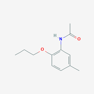molecular formula C12H17NO2 B14118318 N-(5-methyl-2-propoxyphenyl)acetamide 