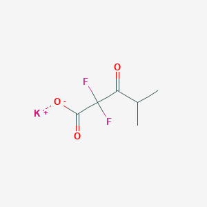 molecular formula C6H7F2KO3 B1411835 Potassium 2,2-difluoro-4-methyl-3-oxopentanoate CAS No. 1803596-28-2