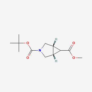 molecular formula C12H19NO4 B1411836 Methyl exo-3-boc-3-azabicyclo[3.1.0]hexane-6-carboxylate CAS No. 1419101-34-0