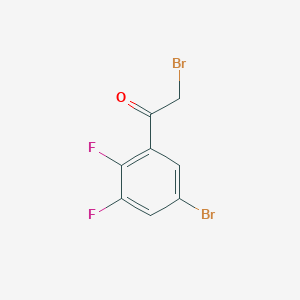 B1411840 5'-Bromo-2',3'-difluorophenacyl bromide CAS No. 1807197-63-2