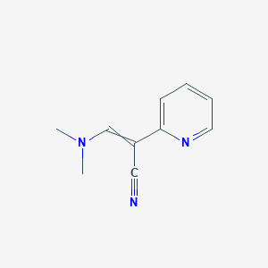 molecular formula C10H11N3 B14118439 3-(Dimethylamino)-2-(pyridin-2-yl)acrylonitrile CAS No. 24403-32-5