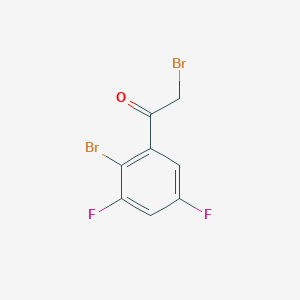 molecular formula C8H4Br2F2O B1411844 2'-Bromo-3',5'-difluorophenacyl bromide CAS No. 1805522-43-3