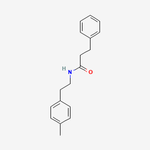 molecular formula C18H21NO B14118466 N-(4-Methylphenethyl)-3-phenylpropanamide 