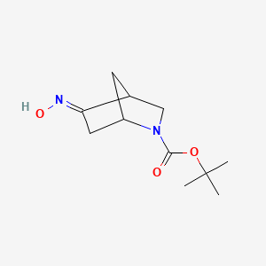 molecular formula C11H18N2O3 B1411848 Tert-butyl 5-(hydroxyimino)-2-azabicyclo[2.2.1]heptane-2-carboxylate CAS No. 207405-61-6