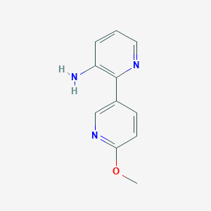 molecular formula C11H11N3O B14118516 2-(6-Methoxypyridin-3-yl)pyridin-3-amine 