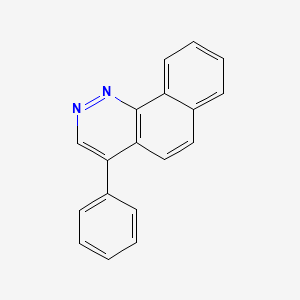 molecular formula C18H12N2 B14118536 4-Phenylbenzo[h]cinnoline 