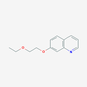 molecular formula C13H15NO2 B14118573 7-(2-Ethoxyethoxy)quinoline 