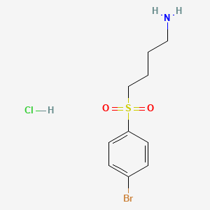 molecular formula C10H15BrClNO2S B1411860 4-(4-Bromobenzenesulfonyl)-butylamine hydrochloride CAS No. 2205383-83-9