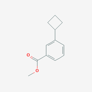 molecular formula C12H14O2 B14118709 Methyl 3-cyclobutylbenzoate 