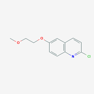 molecular formula C12H12ClNO2 B1411871 2-Chloro-6-(2-methoxyethoxy)-quinoline CAS No. 1663475-45-3